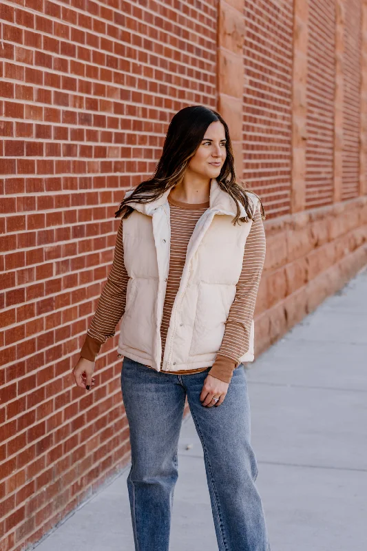 Comfortable Lounge Wear Paisley Oversized Vest | Cream