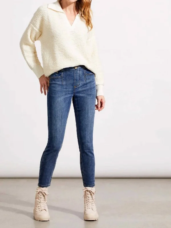 Soft Comfort Icon Pull On Jeans In Bluemoon