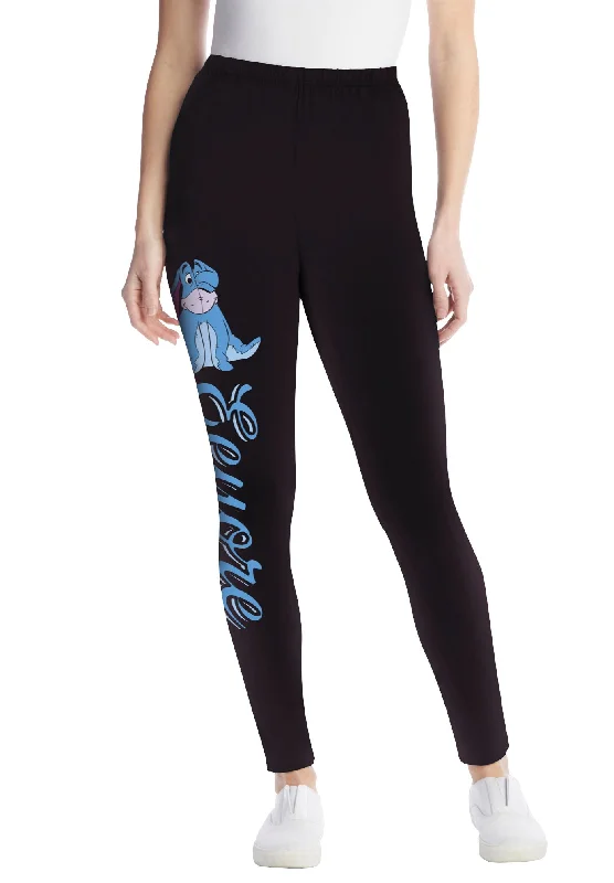 Relaxed Clothing Disney Women's Leggings Black Eeyore Placed