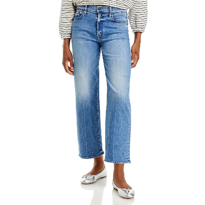 Comfortable Chic The Rambler Womens High-Rise Straight Leg Ankle Jeans