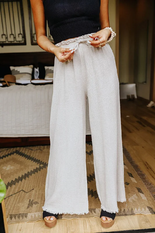 Trendy Looks The Banks High Waist Linen-Blend Pants In Birch