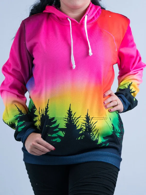 Relaxed Tops Forest Galaxy Unisex Hoodie