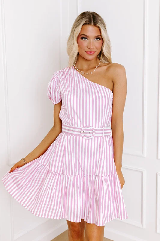 Trendy Layers Surrounded By Starlight Stripe Dress