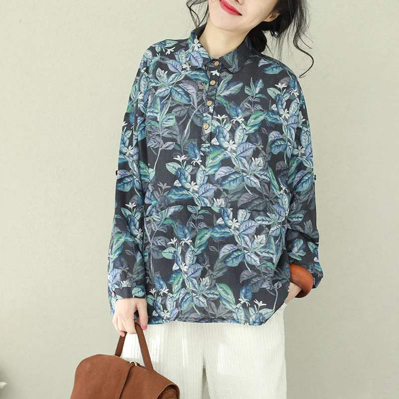 Easy-to-Wear Beautiful lapel linen tunic pattern 2025 Tutorials floral tunic shirts spring Easy-to-Wear Beautiful lapel linen tunic pattern 2025 Tutorials floral tunic shirts spring