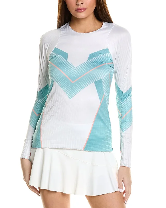Soft Textures K-Swiss Pleated Crew Top