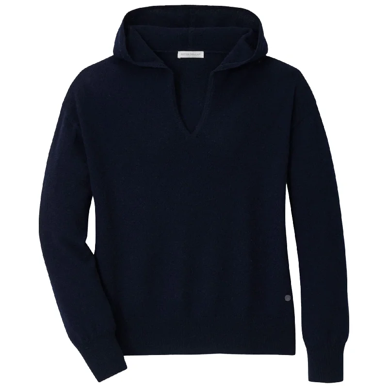 Classic Comfort Womens Summer Cashmere Hoodie Navy - SS25