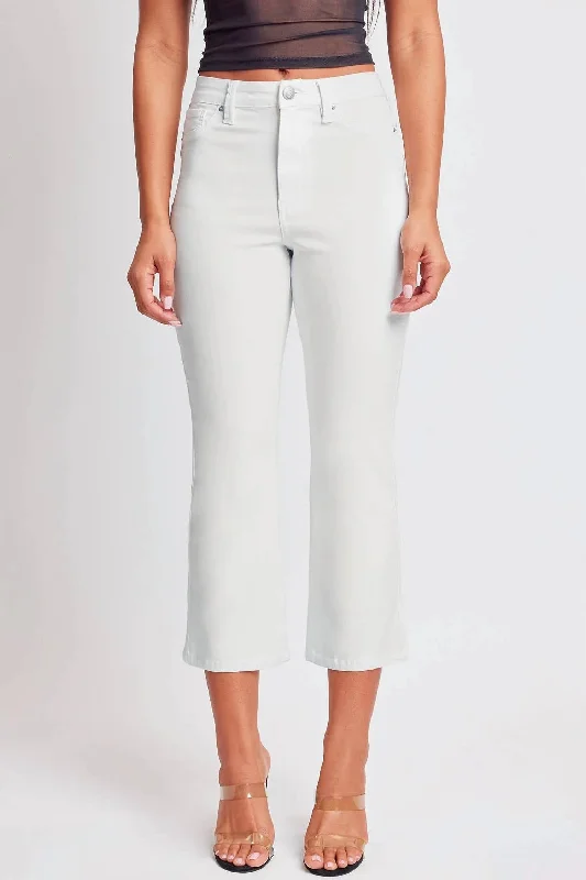 Soft Wearables Missy High-Rise Hyperstretch Wide Leg Jeans In Vanilla Cream