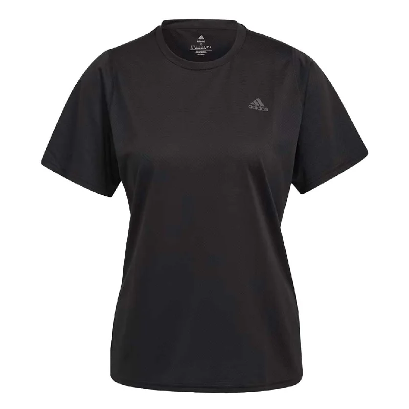 Warm Layers adidas - Women's Run Icons 3-Bar T-Shirt (H57742)