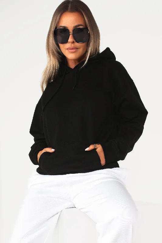 Effortless Dressing Toni Black Oversized Hoodie