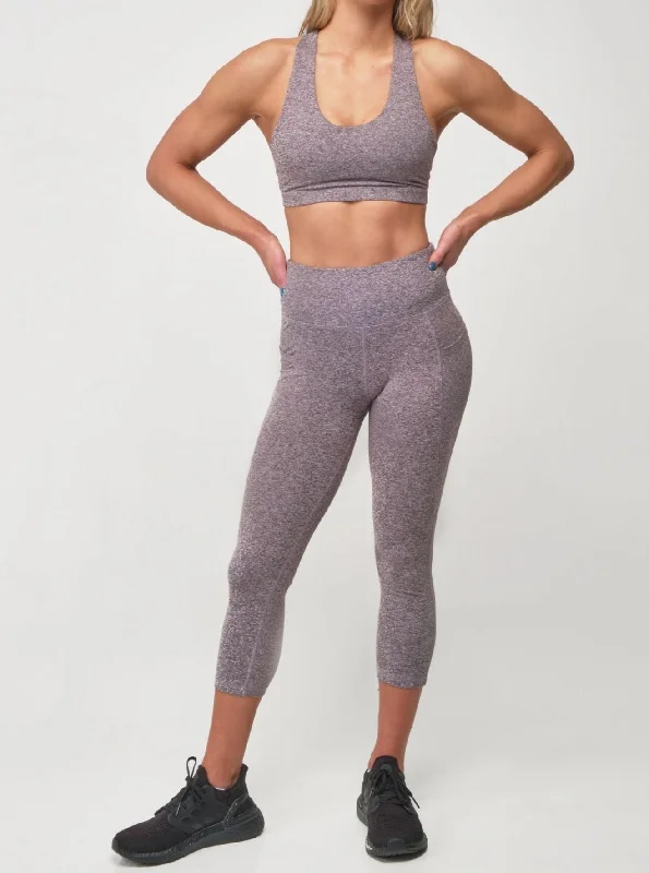 All-Day Style Capri Legging - Shark Heather