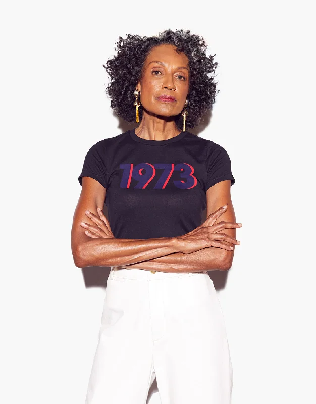 All-Day Style 1973 Retro Affirmation Tee - Black