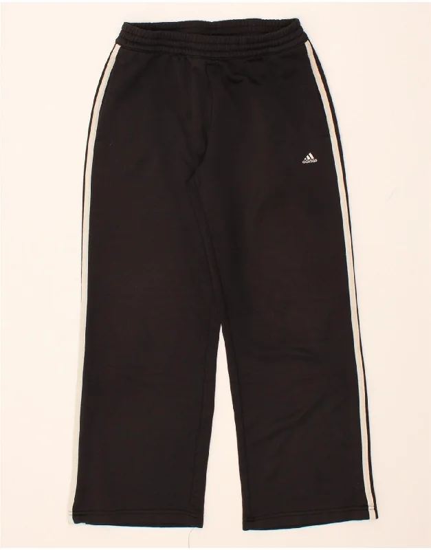 Comfortable Sweaters ADIDAS Womens Tracksuit Trousers UK 12 Medium Black Polyester
