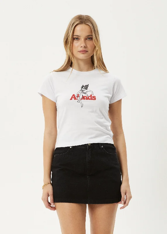 Warm Layers AFENDS Womens No Fury - Baby T-Shirt - White