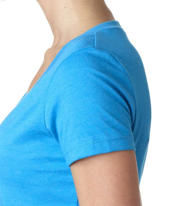 Soft Fabric Looks 6640 - Next Level Ladies The CVC Deep V-Neck T-Shirt