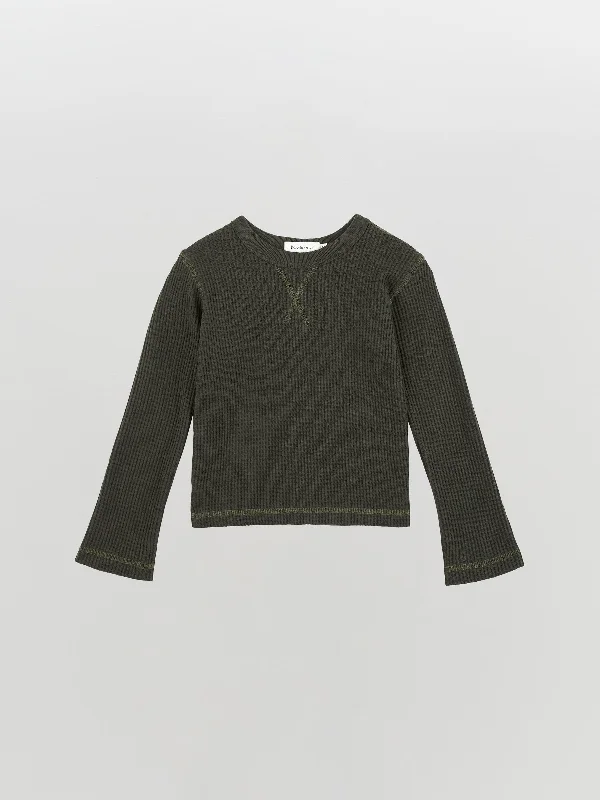 Sporty Wear rib heritage waffle long sleeve t.shirt