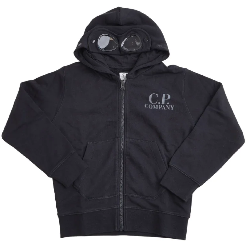 Breezy Outfits C.P. Company Black Zip Sweatshirt/Hood