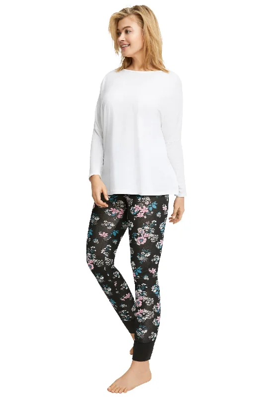 Relaxed Looks Rib Trim Sleep Leggings