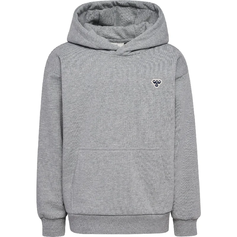Cozy Lifestyle Hummel Grey Melange Loose Hoodie Bee
