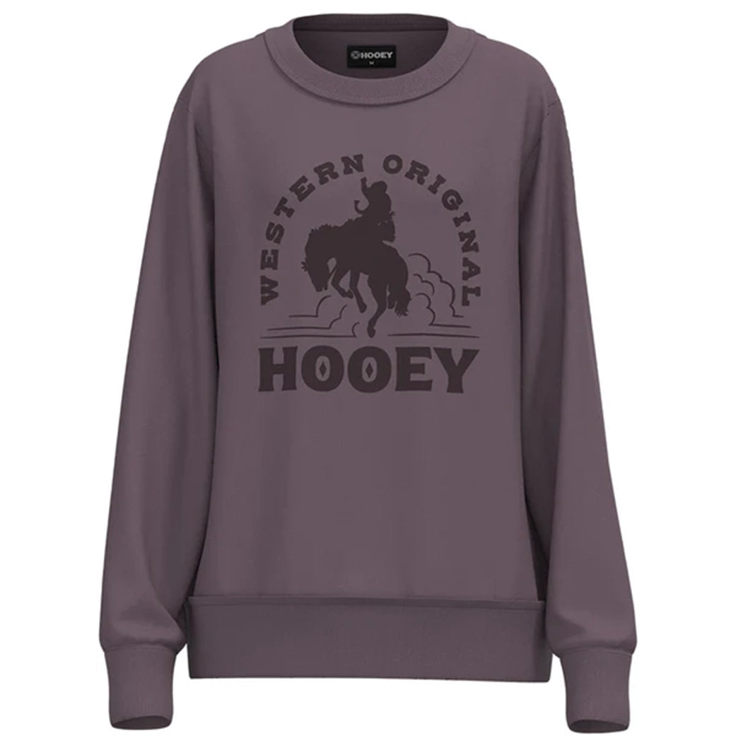 Cozy Fashion Trends Hooey Women's "The Crew" Purple Pullover