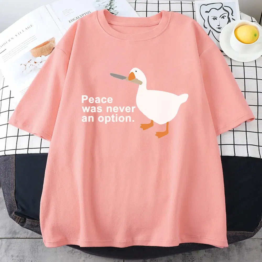 Breathable Style Peace Was Never An Option Tee