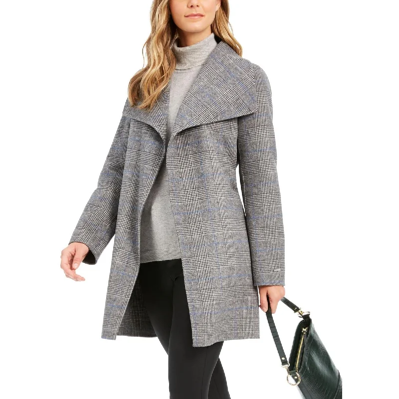 Comfy Dress Tahari Womens Wool Blend Cold Weather Wrap Coat