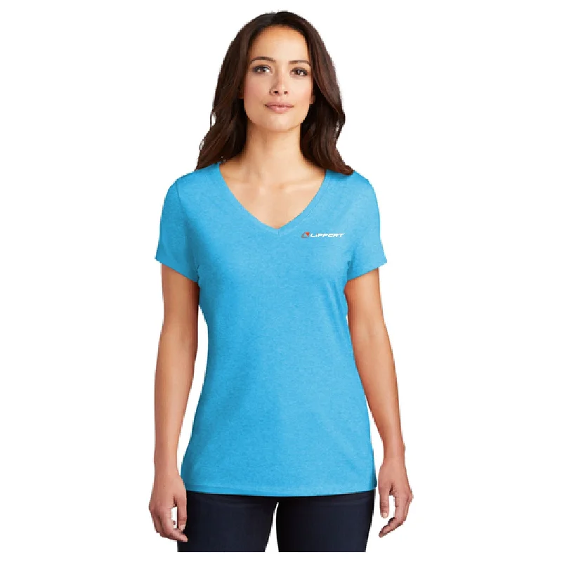 Warm Wear Ladies Softstyle V-Neck T-Shirt (Turquoise)