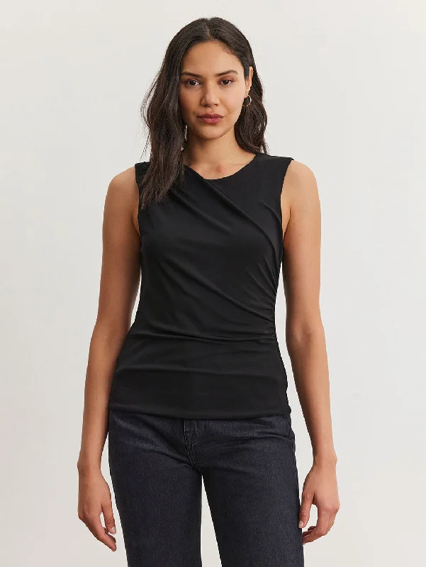 Light Comfort Tabbi Tank Top - Black