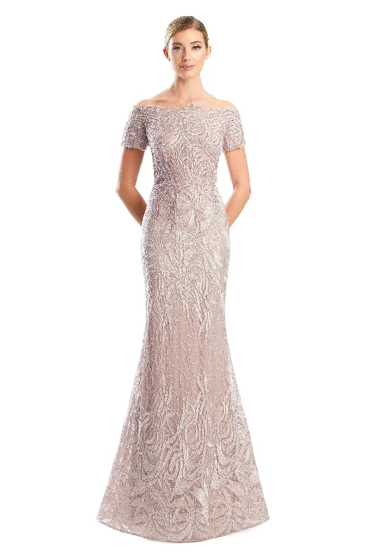 Easygoing Fashion Alexander by Daymor 1765S23 - Off the Shoulder Formal Sheath Gown