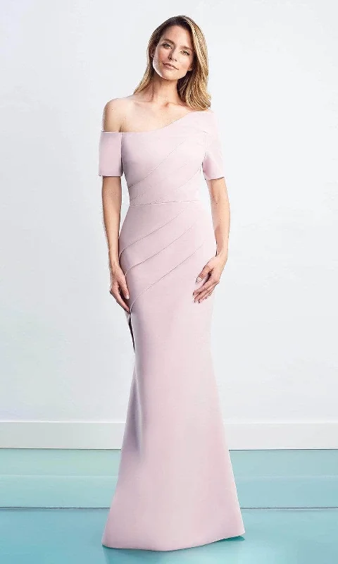 Soft Casuals Alexander by Daymor - Asymmetric Pleated Evening Dress 1451