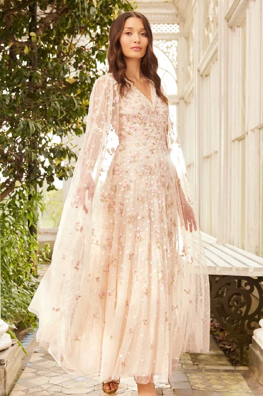 Chic Comfort Wear Dahlia Ditsy Ankle Gown