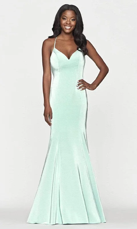 Relaxed Fit Wear Faviana S10659 - Crisscross Back Mermaid Prom Gown