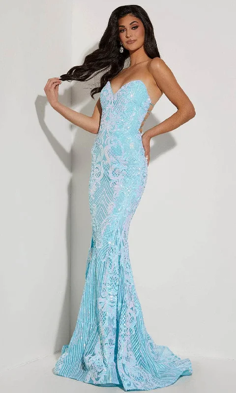 Casual Comfort Wear Jasz Couture 7430 - Strapless Sequin Dress