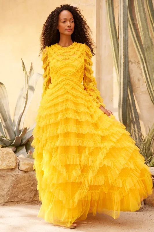 Versatile Style Lana Round Neck Gown