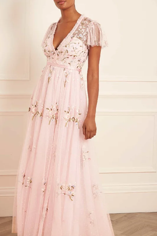 Simple Looks Petunia Cap Sleeve Gown