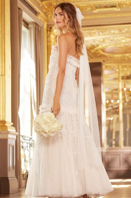Relaxed Tops Regal Rose Gloss Strapless Gown