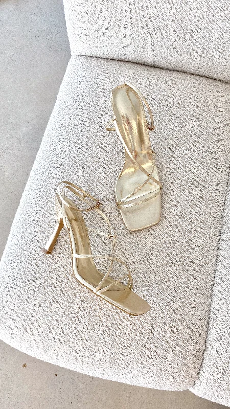 Relaxed Weekend Wear Stevie Heel - Gold Metallic