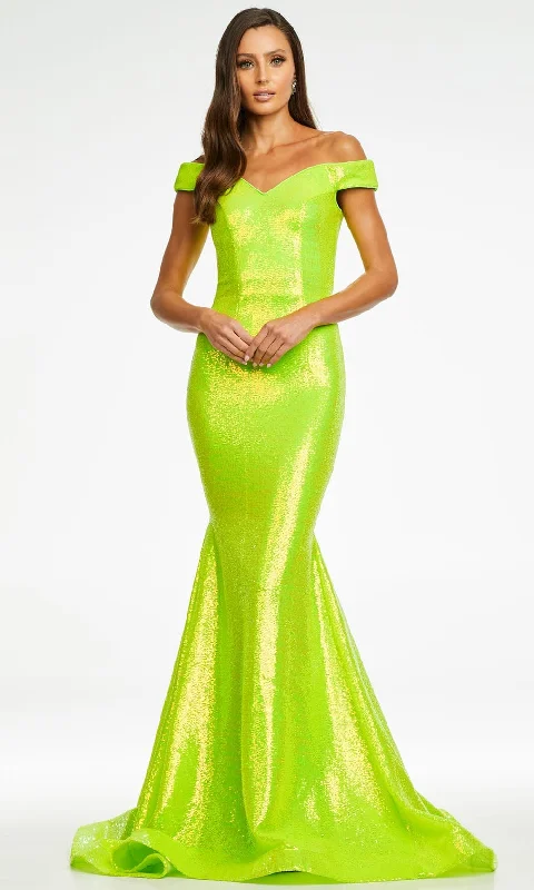 Relaxed Tops Ashley Lauren - 11109 Sequin Mermaid Gown